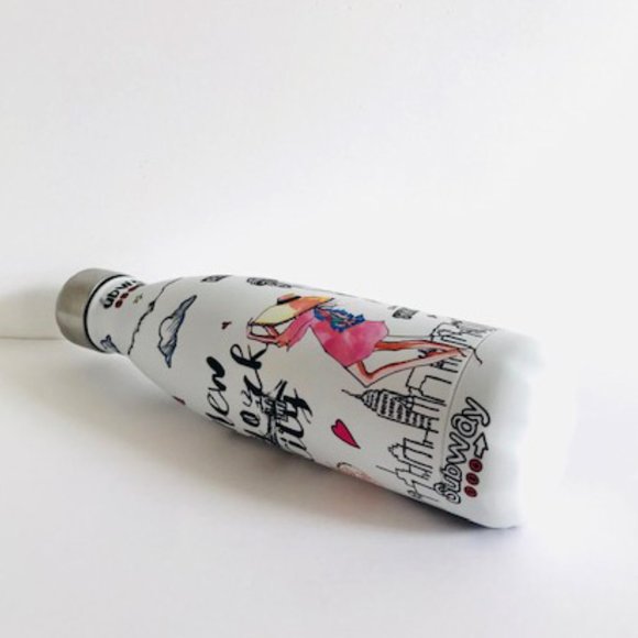 New York Collectible Souvenir Gift Stainless Thermal Water Cup Bottle - White - Picture 4 of 6